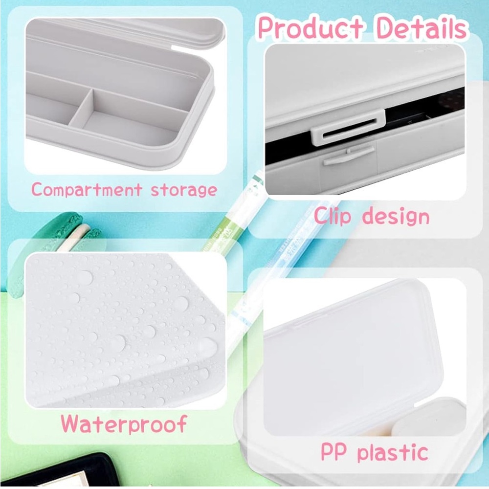 Pick 1: Pencil Case Gray or White - New - Picture 7 of 7
